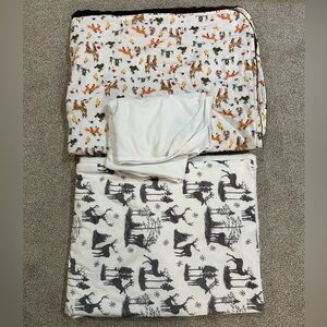 Colorful Woodland Animals Bedding Set